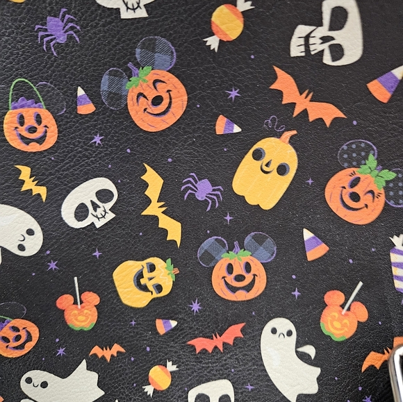 Loungefly Disney Parks Halloween Minnie Mouse Bow Ears Mini Backpack - Picture 2 of 4